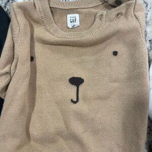 GAP Tan Bear Face Sweater for Kids
